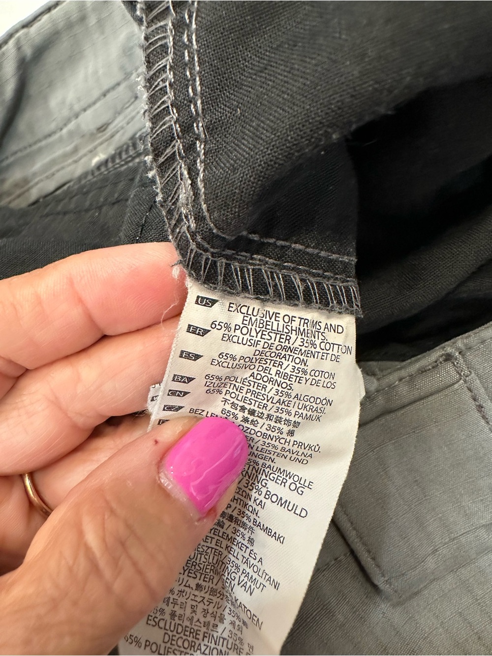 5.11 Tactical Gray/Green Cargo Pants Ripstop Utility, Hiking Workwear Women's 16 - Picture 14 of 14